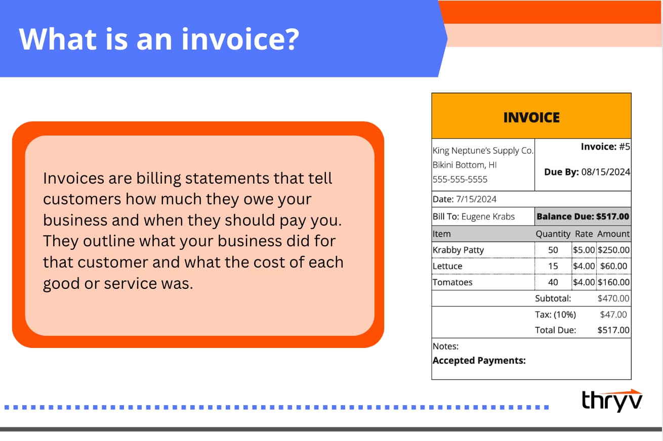 what is an invoice?